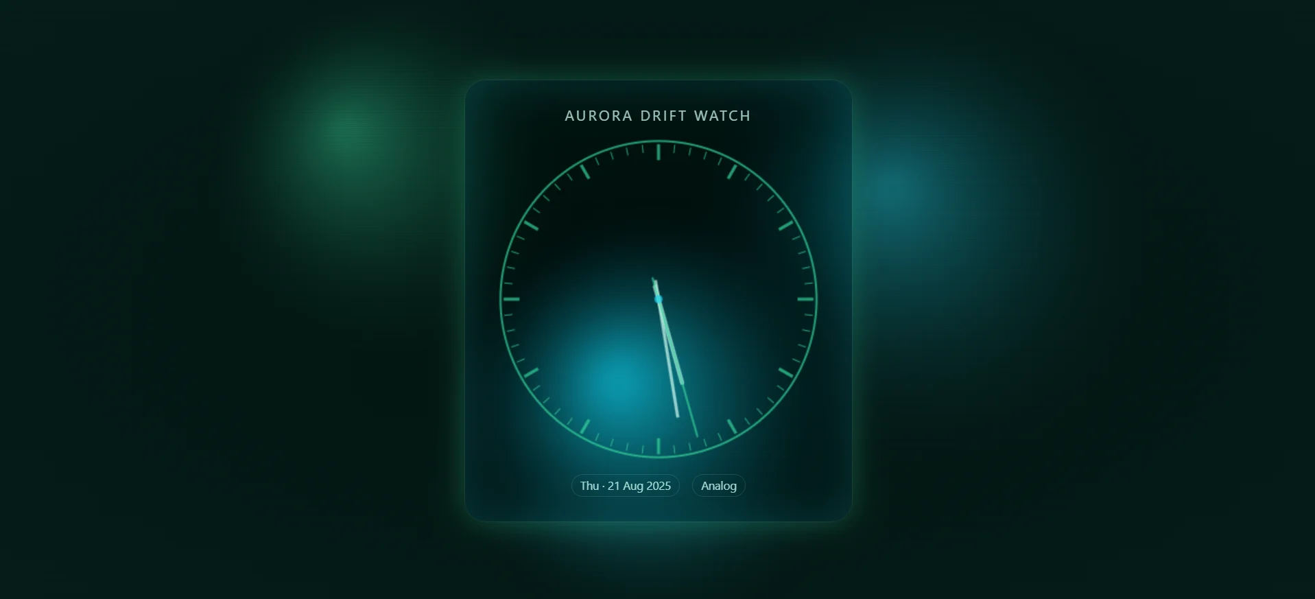 Cyber Hood Clock on desktop